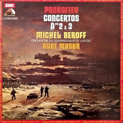 Sergei Prokofiev / Michel Béroff / Gewandhausorchester Leipzig / Kurt Masur Concertos Nos 2 & 3 Vinyl LP USED