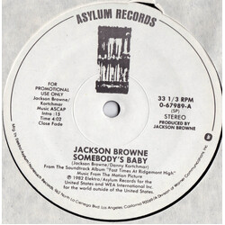 Jackson Browne Somebody's Baby Vinyl 12" USED
