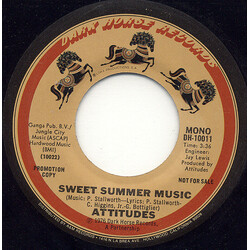 Attitudes Sweet Summer Music Vinyl 7" USED