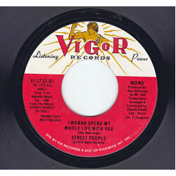 Street People I Wanna Spend My Whole Life With You Vinyl 7" USED