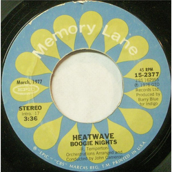 Heatwave Boogie Nights / Always And Forever Vinyl 7" USED