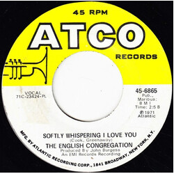 Congregation (2) Softly Whispering I Love You USED VINYL 7INCH 45 RPM SINGLE MONO