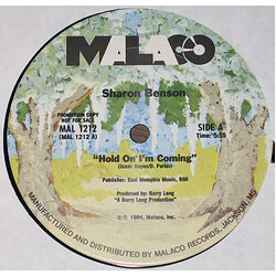Sharon Benson Hold On I'm Coming Vinyl 12" USED