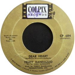 Teddy Randazzo Dear Heart / Just Hold My Hand Vinyl 7" USED