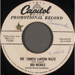 Red Nichols And His Five Pennies The Viennese Lantern Waltz / While You're Away Vinyl 7" USED