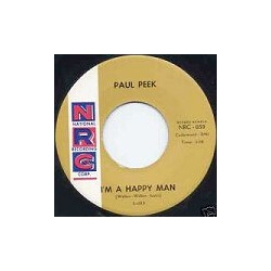 Paul Peek I'm A Happy Man / Where There's A Will Vinyl 7" USED
