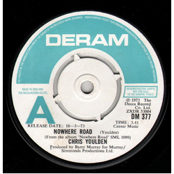 Chris Youlden Nowhere Road Vinyl 7" USED