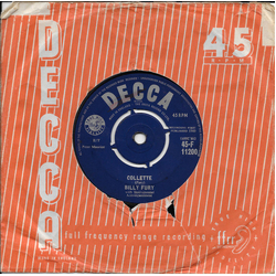 Billy Fury Collette Vinyl 7" USED