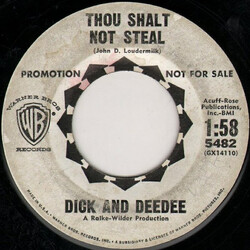 Dick And Dee Dee Thou Shalt Not Steal / Just 'Round The River Bend Vinyl 7" USED