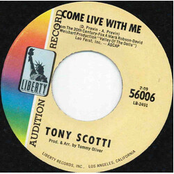 Tony Scotti Come Live With Me Vinyl 7" USED