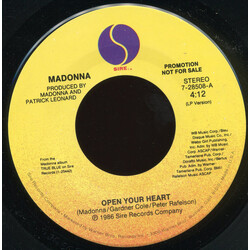 Madonna Open Your Heart Vinyl 7" USED