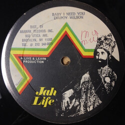 Delroy Wilson / Junior Tamlins Baby I Need You / Hold On Vinyl 12" USED