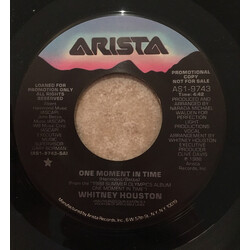Whitney Houston One Moment In TIme Vinyl 7" USED