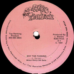 Milton Henry / Jah Batta Why The Fussing / Why The Fussing Vinyl 12" USED