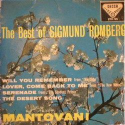 Mantovani And His Orchestra The Best Of Sigmund Romberg USED VINYL 7INCH 45 RPM EP STEREO