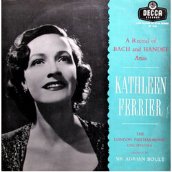 Kathleen Ferrier / The London Philharmonic Orchestra / Sir Adrian Boult A Recital Of Bach And Handel Arias Vinyl LP USED