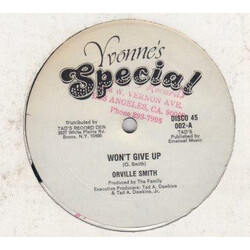 Orville Smith / Dennis Brown Won't Give Up / Do I Worry Vinyl 12" USED