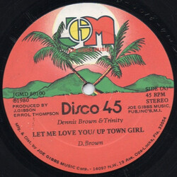 Dennis Brown / Trinity (4) Let Me Love You / Uptown Girl Vinyl 12" USED