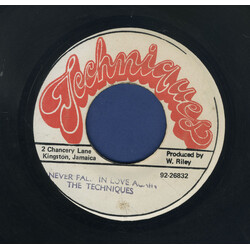 The Techniques Never Fall In Love Again Vinyl 7" USED