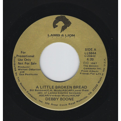 Debby Boone A Little Broken Bread Vinyl 7" USED