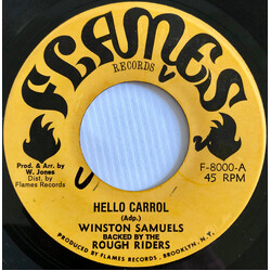 Winston Samuels / The Rough Riders Hello Carrol Vinyl 7" USED