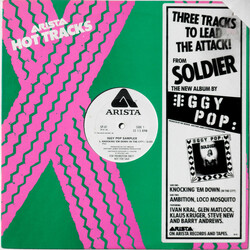 Iggy Pop Three Tracks To Lead The Attack! From "Soldier" USED VINYL 12INCH 33 S RPM PROMO SAMPLER