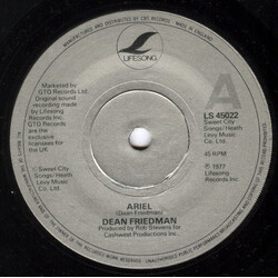 Dean Friedman Ariel USED VINYL 7INCH 45 RPM