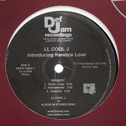 LL Cool J / Kandice Love Amazin' USED VINYL 12INCH 33 S RPM SINGLE PROMO STEREO