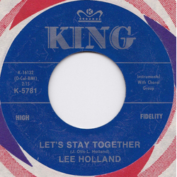 Lee Holland Let's Stay Together Vinyl 7" USED