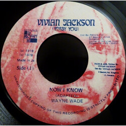 Wayne Wade Now I Know Vinyl 7" USED