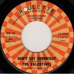 The Valentines / The Downbeats (11) / Jimmy Wright & His Orchestra Don't Say Goodnight / China Doll Vinyl 7" USED