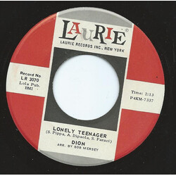 Dion (3) Lonely Teenager / Little Miss Blue Vinyl 7" USED