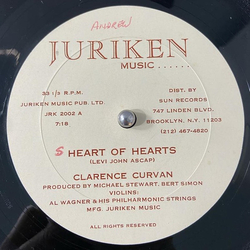Clarence Curvan / Don Pancho Hearts Of Hearts / Memories Vinyl 12" USED