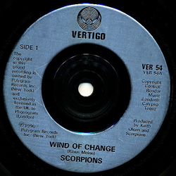 Scorpions Wind Of Change Vinyl 7" USED