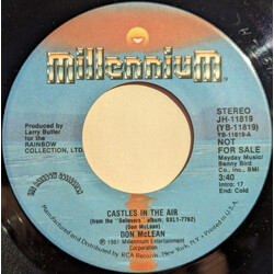 Don McLean Castles In The Air Vinyl 7" USED