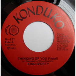 King Sporty Thinking Of You Vinyl 7" USED