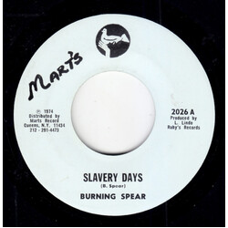 Burning Spear Slavery Days Vinyl 7" USED