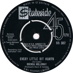 Brenda Holloway Every Little Bit Hurts / Land Of A Thousand Boys Vinyl 7" USED