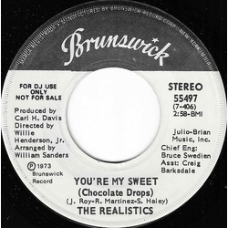 The Realistics (10) You're My Sweet (Chocolate Drops) Vinyl 7" USED