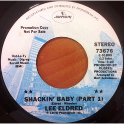 Lee Eldred Shackin' Baby Vinyl 7" USED