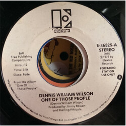 Dennis Wilson (3) One Of Those People / Did You Think It Was Over? USED VINYL 7INCH SINGLE 45 RPM PROMO