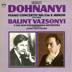 Ernst von Dohnányi / Bálint Vázsonyi / New Philharmonia Orchestra / John Pritchard Piano Concerto No. 1 In E Minor (Op. 5 - 1898) Vinyl LP USED