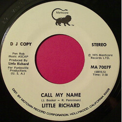 Little Richard Call My Name Vinyl 7" USED