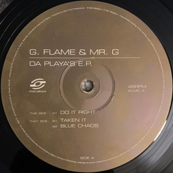 G Flame & Mr. G Da Playa's E.P. Vinyl 12" USED