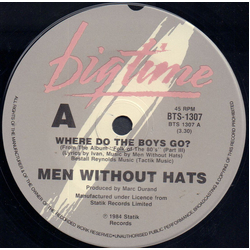 Men Without Hats Where Do The Boys Go? Vinyl 7" USED