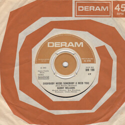Danny Williams Everybody Needs Somebody Vinyl 7" USED