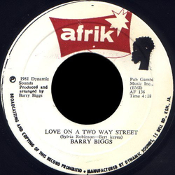 Barry Biggs Love On A Two Way Street Vinyl 7" USED