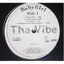 BabyGirl Tha Vibe USED VINYL 12INCH 33 S RPM PROMO