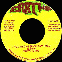 Ricky Storm Trod Along (Zion Pathway) Vinyl 7" USED