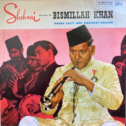 Bismillah Khan Shehnai Recital Vinyl LP USED